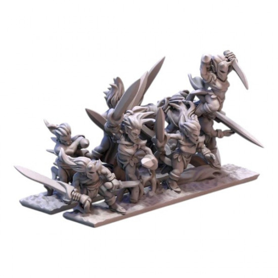  Minihammer Impression 3D Wood elves Wardancers 
