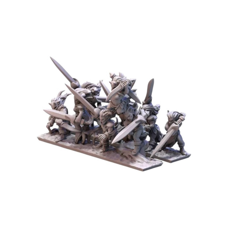  Minihammer Impression 3D Wood elves Wardancers 