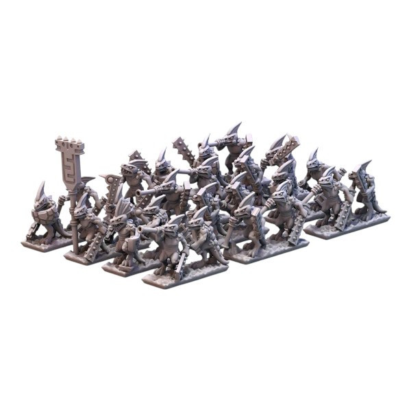 Forest dragon 3D Ancien sauriens Infanterie légère échelle 10mm 