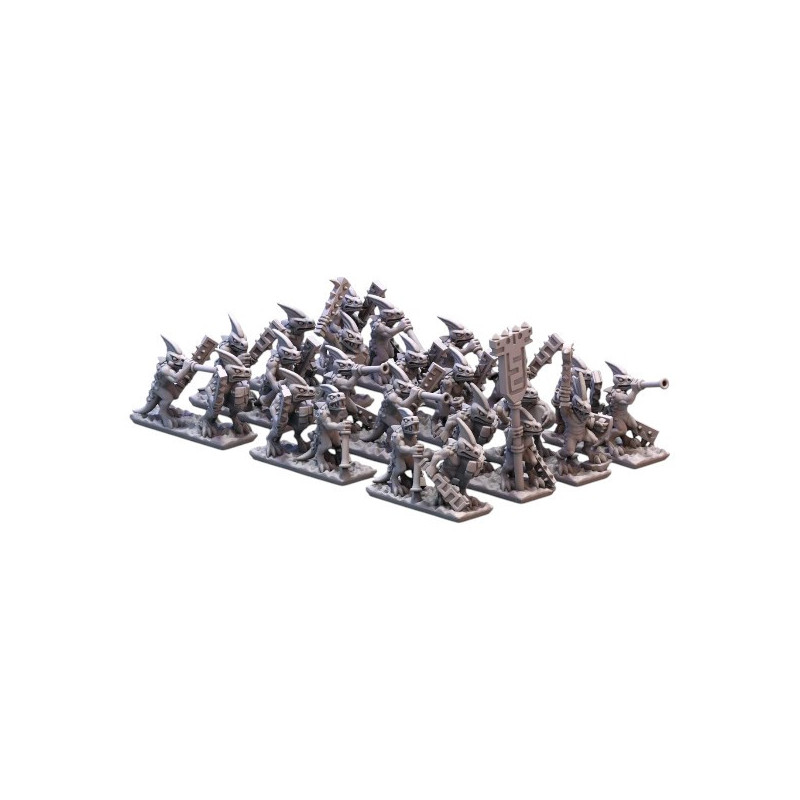 Forest dragon 3D Ancien sauriens Infanterie légère échelle 10mm 