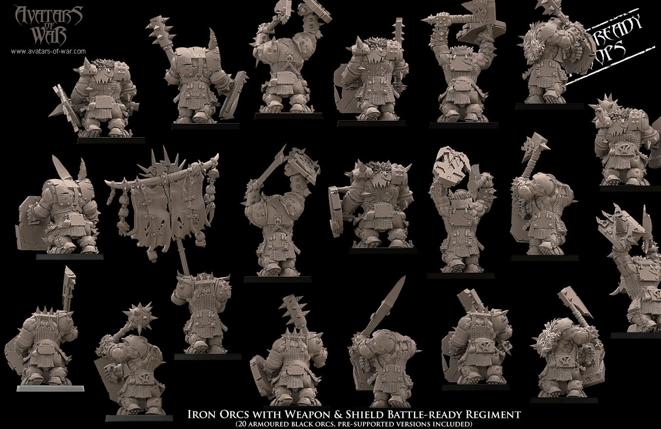 Orques et gobelins - Battle Ready orques noirs Boucliers - Imagen 3 de 4
