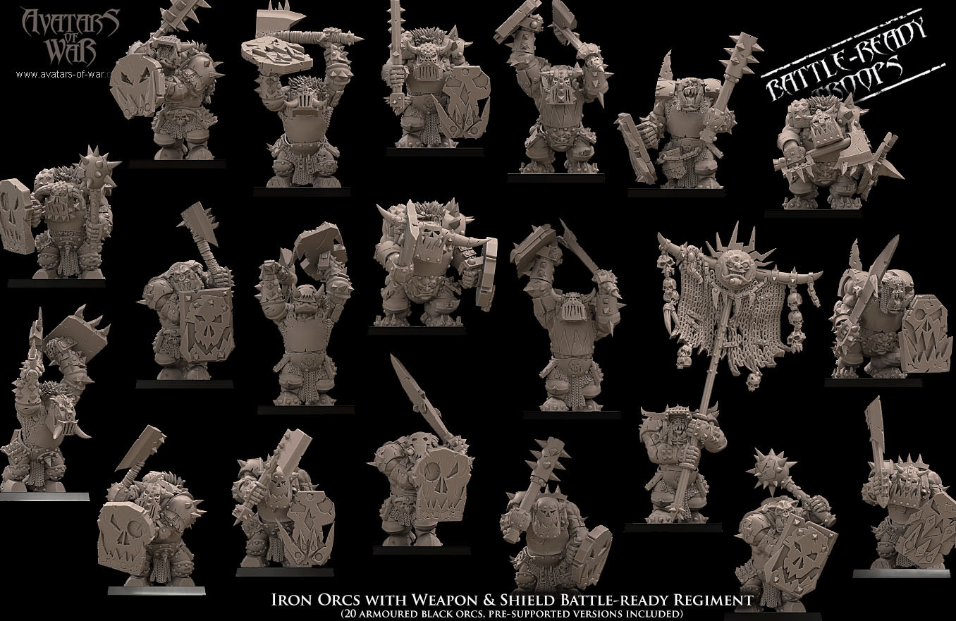 Orques et gobelins - Battle Ready orques noirs Boucliers - Imagen 4 de 4