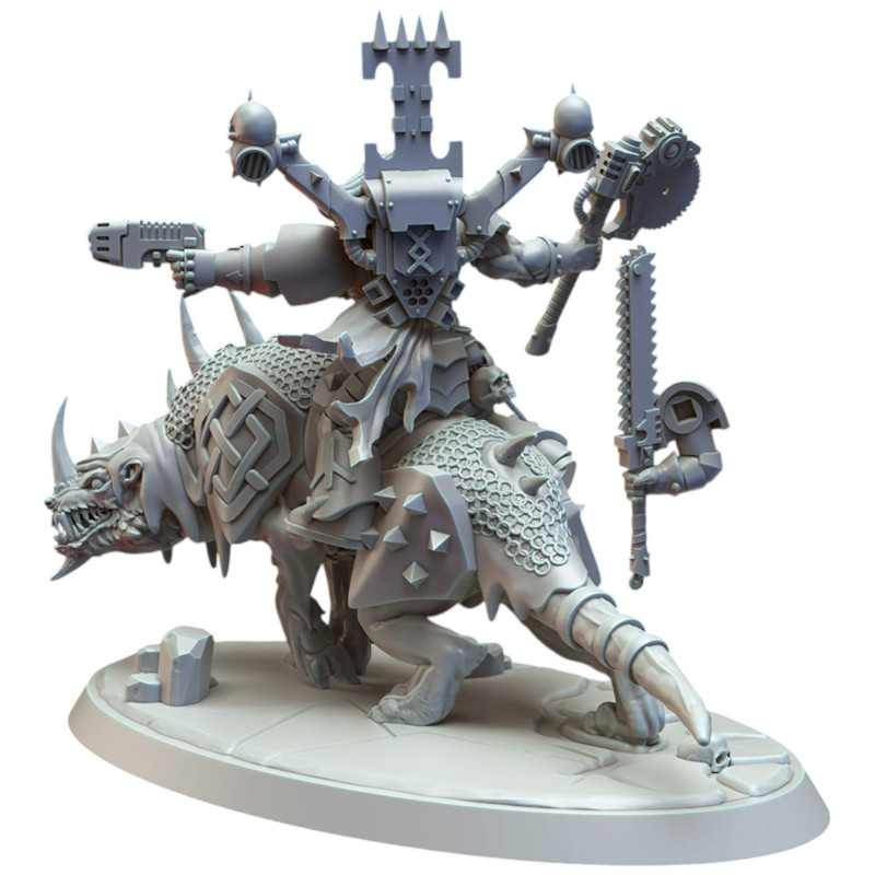 Immaterium God - Légion des crânes - Jarl sur juggernaut 