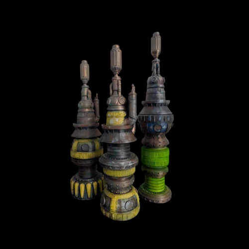 Décors Cyberpunk - Tour modulaire ( 1 tour pièces RANDOM ) 