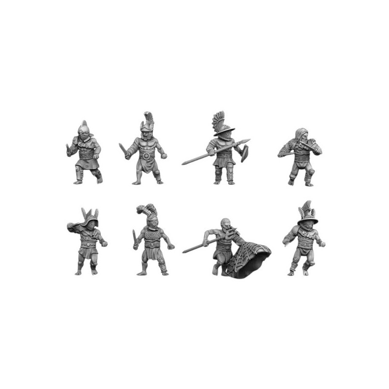 Old Battle Figurines Gladiators 