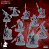Hommes lézards - Gecko Hunting Pack with lances   
