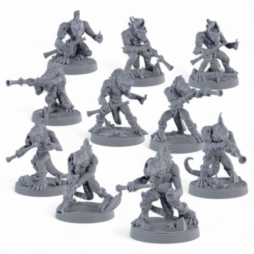 Hommes lézards - Gecko Hunting Pack with blowpipes   
