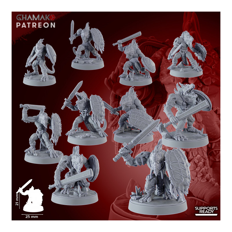 Hommes lézards - Geck'o Hunting Pack with sword   