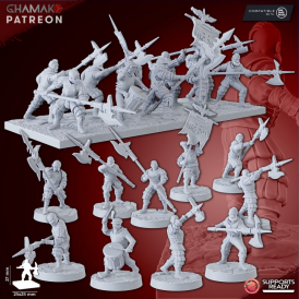 Humain - Empire Infantrymen Halberdiers    (2)