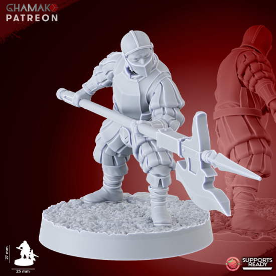 Humain - Empire Infantrymen Halberdiers   