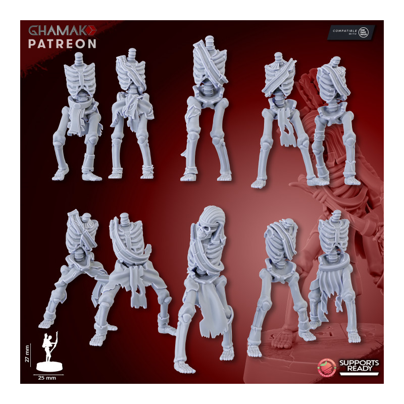 Sand Skeletons (Archers)
   
