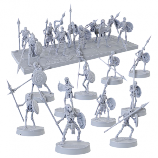 Morts vivants -Sand Skeletons (Spearmen)   