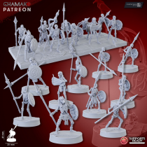 Morts vivants -Sand Skeletons (Spearmen)   