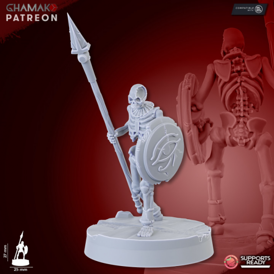 Morts vivants -Sand Skeletons (Spearmen)   