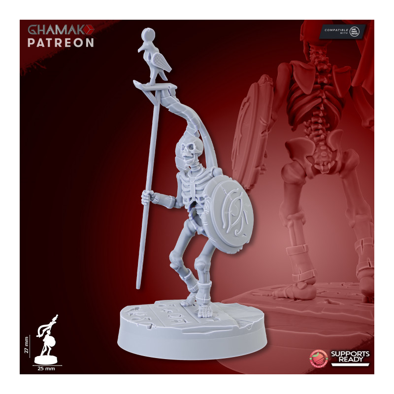 Morts vivants -Sand Skeletons (Spearmen)   