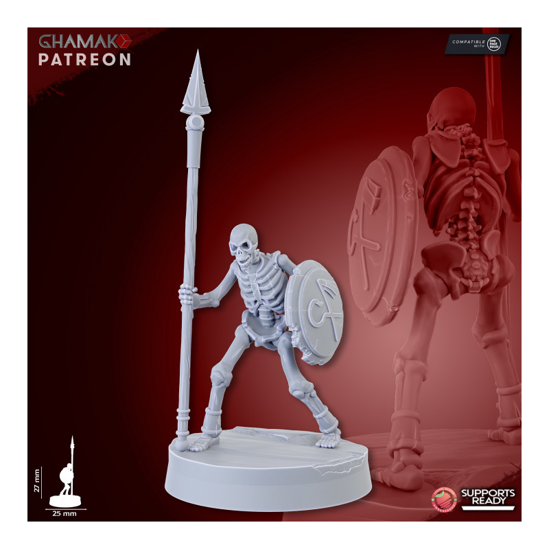 Morts vivants -Sand Skeletons (Spearmen)   