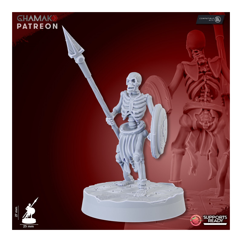 Morts vivants -Sand Skeletons (Spearmen)   