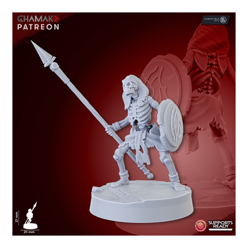 Morts vivants -Sand Skeletons (Spearmen)   