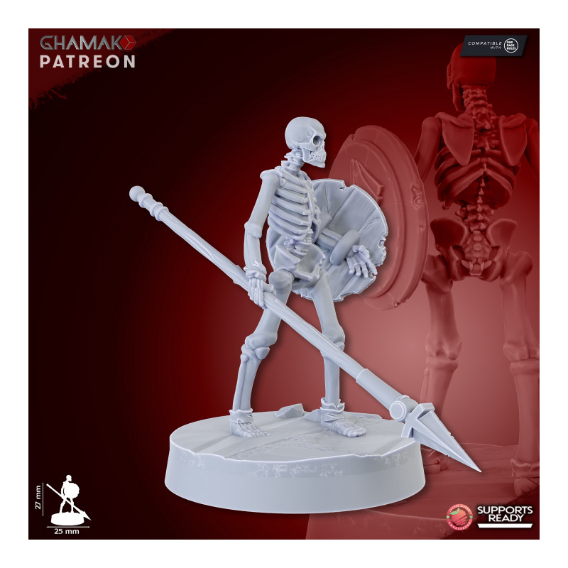 Morts vivants -Sand Skeletons (Spearmen)   
