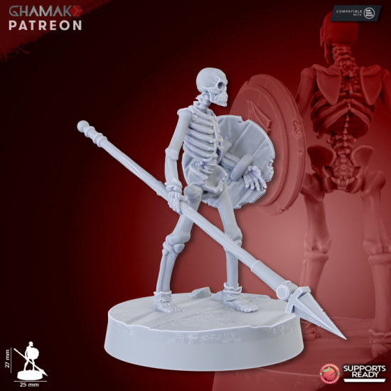 Morts vivants -Sand Skeletons (Spearmen)   