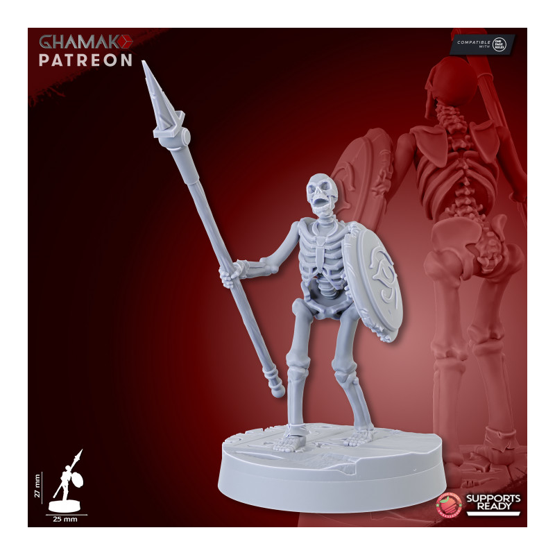 Morts vivants -Sand Skeletons (Spearmen)   