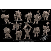 Hommes bêtes - Battle ready Minotaures 2 armes   