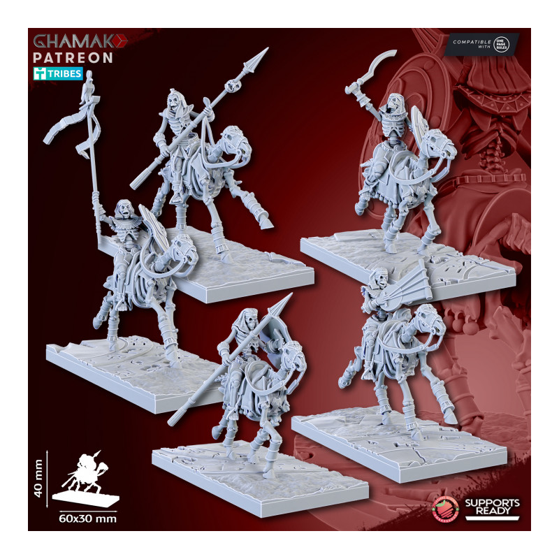Mort Vivant - Sand Skeleton Horsemen   