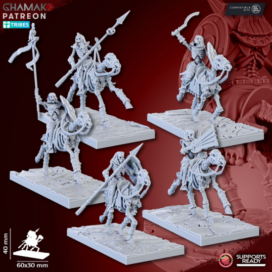 Mort Vivant - Sand Skeleton Horsemen   