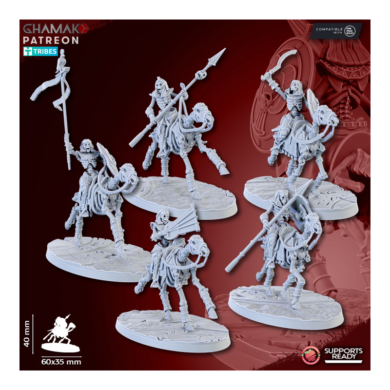 Mort Vivant - Sand Skeleton Horsemen   