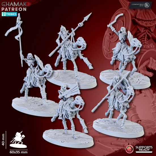 Mort Vivant - Sand Skeleton Horsemen   