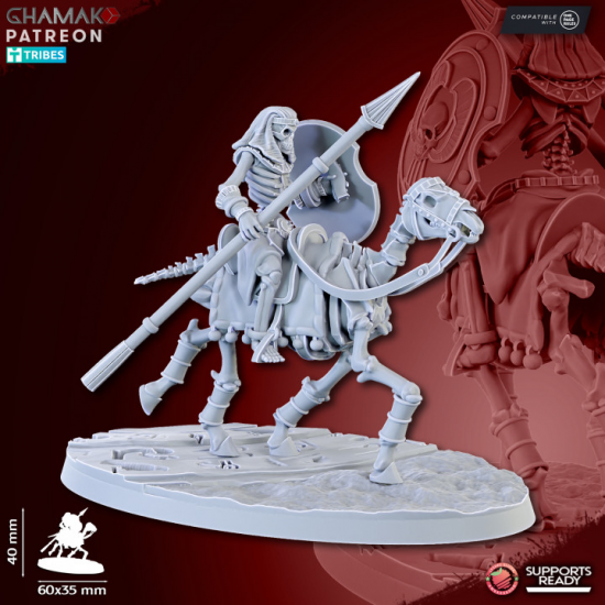 Mort Vivant - Sand Skeleton Horsemen   