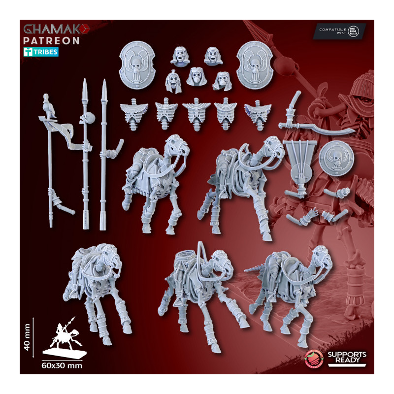 Mort Vivant - Sand Skeleton Horsemen   
