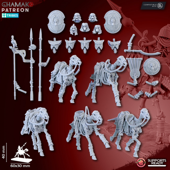 Mort Vivant - Sand Skeleton Horsemen   