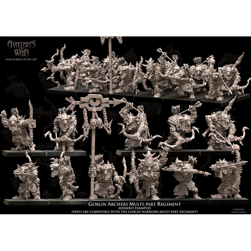 Orques et gobelins - Battle Ready Régiment d'archers Gobelins   