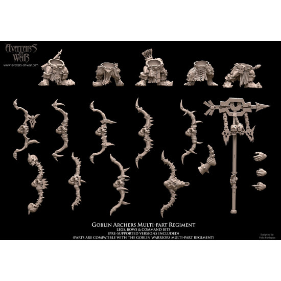 Orques et gobelins - Battle Ready Régiment d'archers Gobelins   