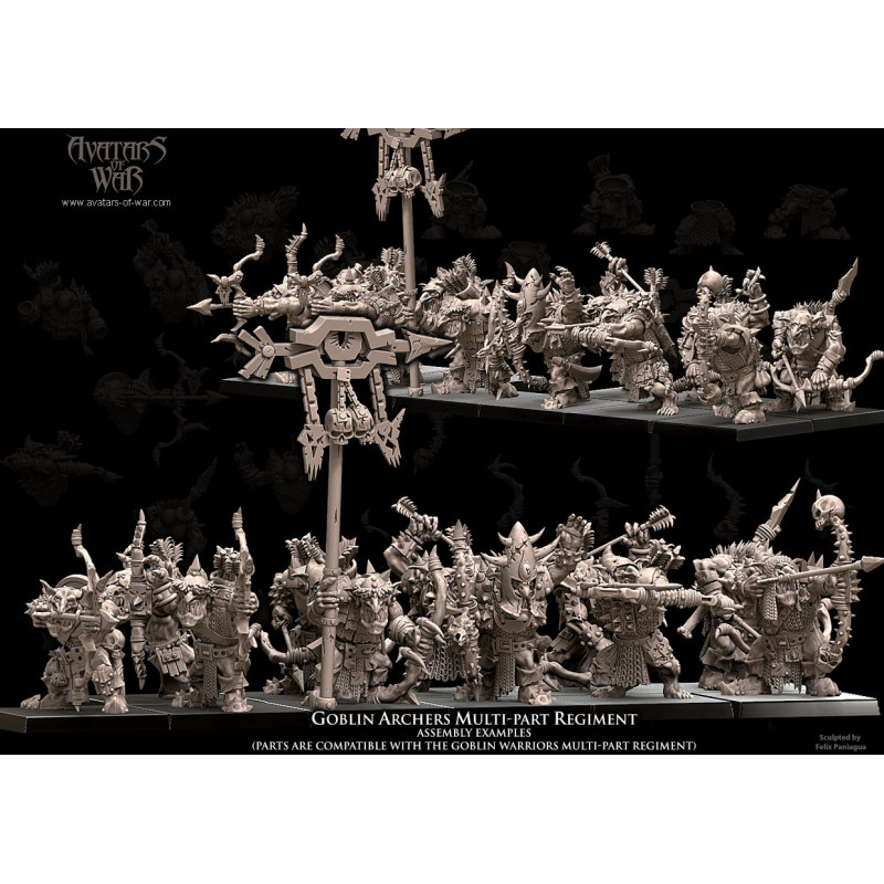 Orques et gobelins - Battle Ready Régiment d'archers Gobelins   