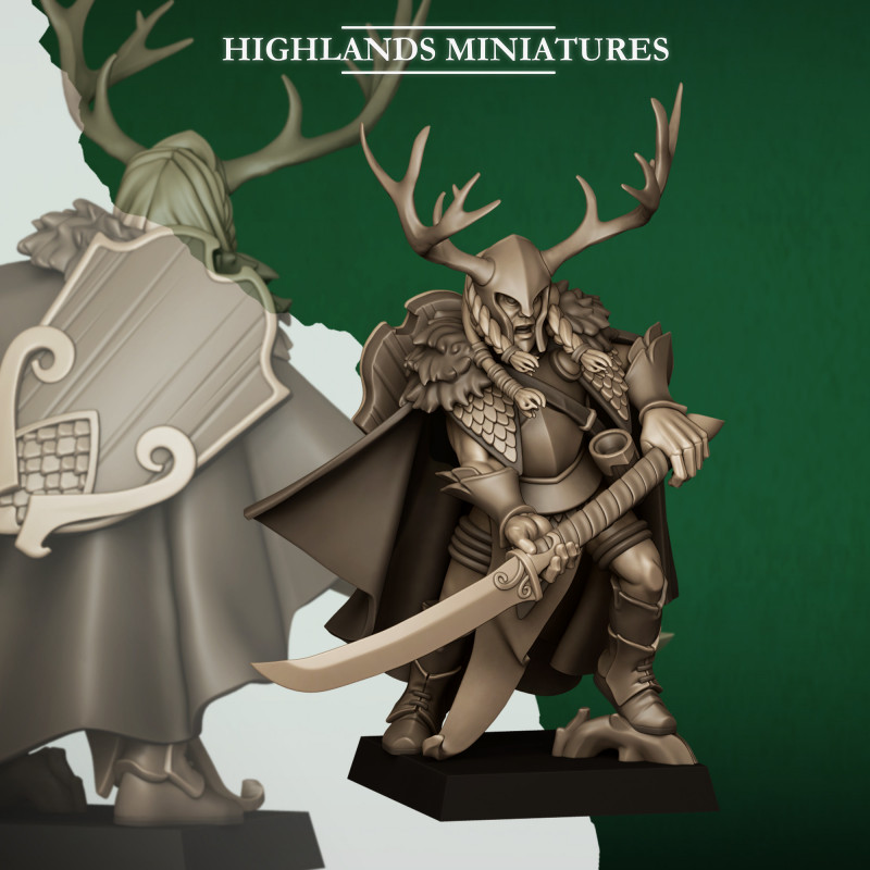 Feral Elfes - Seigneur arme lourde 