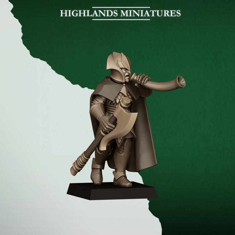 Feral Elfes - Gardes avec haches 