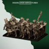 Feral Elfes - Gardes avec haches 