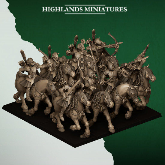 Feral Elfes - Archers à cheval 