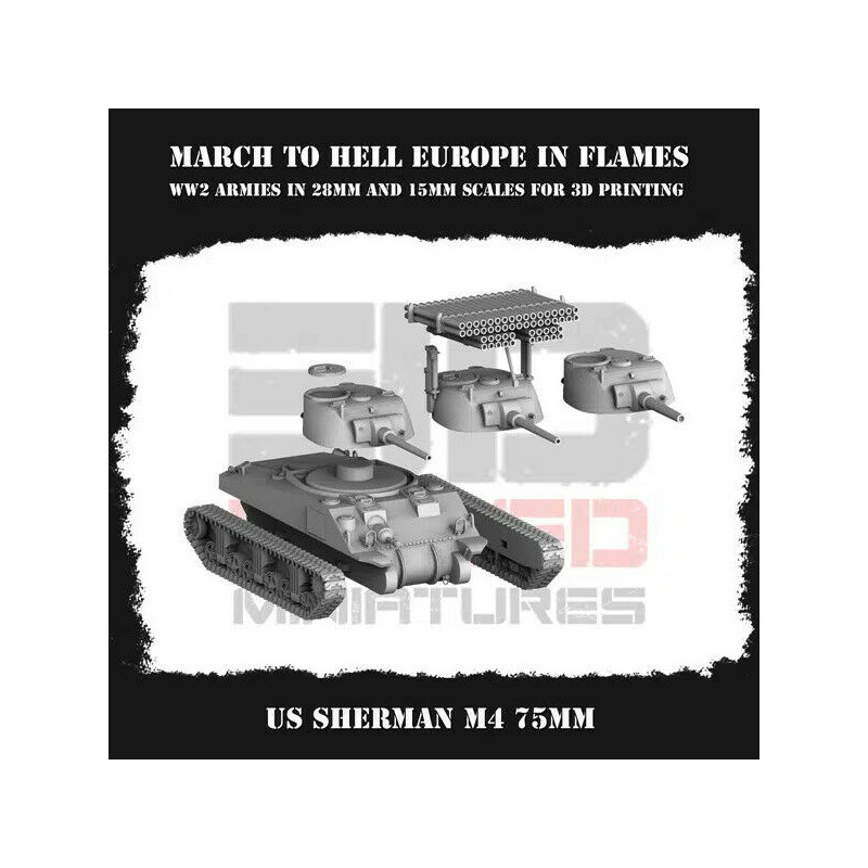 Véhicules & Tanks US WW2 – Figurines 3D 28mm & 15mm pour Wargames  
