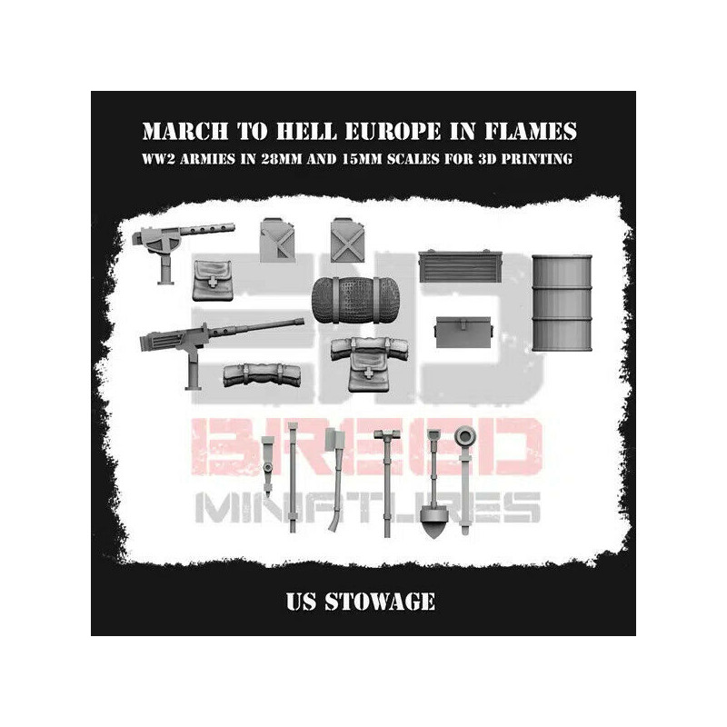 Véhicules & Tanks US WW2 – Figurines 3D 28mm & 15mm pour Wargames  

