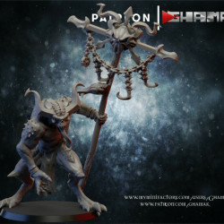 Figurine 3D Résine pour jeux de figurines Démons du sang-Sanguinaire étendard  (2)