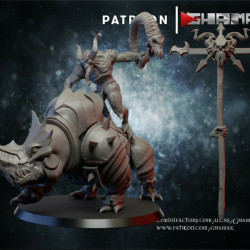 Figurine 3D Résine jeux de figurines Démon du sang-Sanguinaire sur monture 3  (2)