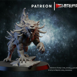 Figurine 3D Résine jeux de figurines Démon du sang-Chien 1  (2)