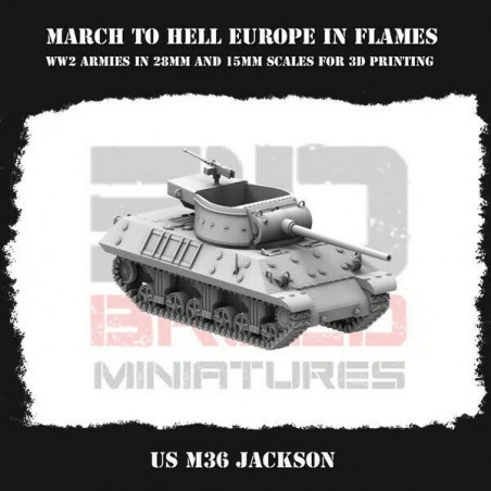 Véhicules & Tanks US WW2 – Figurines 3D 28mm & 15mm pour Wargames  
