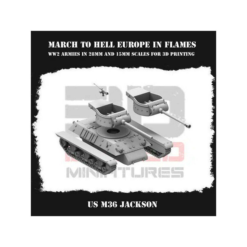 Véhicules & Tanks US WW2 – Figurines 3D 28mm & 15mm pour Wargames  
