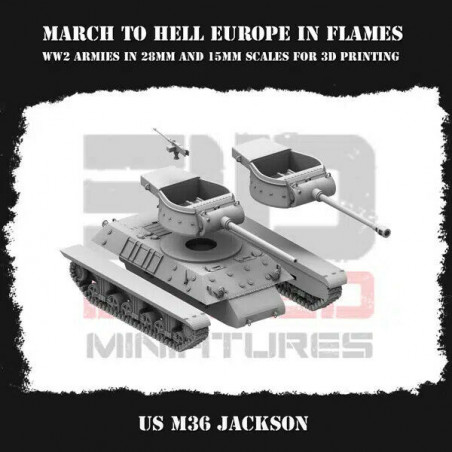 Véhicules & Tanks US WW2 – Figurines 3D 28mm & 15mm pour Wargames  

