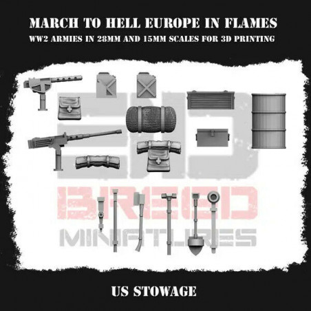 Véhicules & Tanks US WW2 – Figurines 3D 28mm & 15mm pour Wargames  
