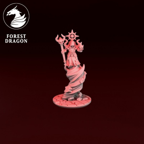 Chaos - Sorcier sur pilier de pouvoir 